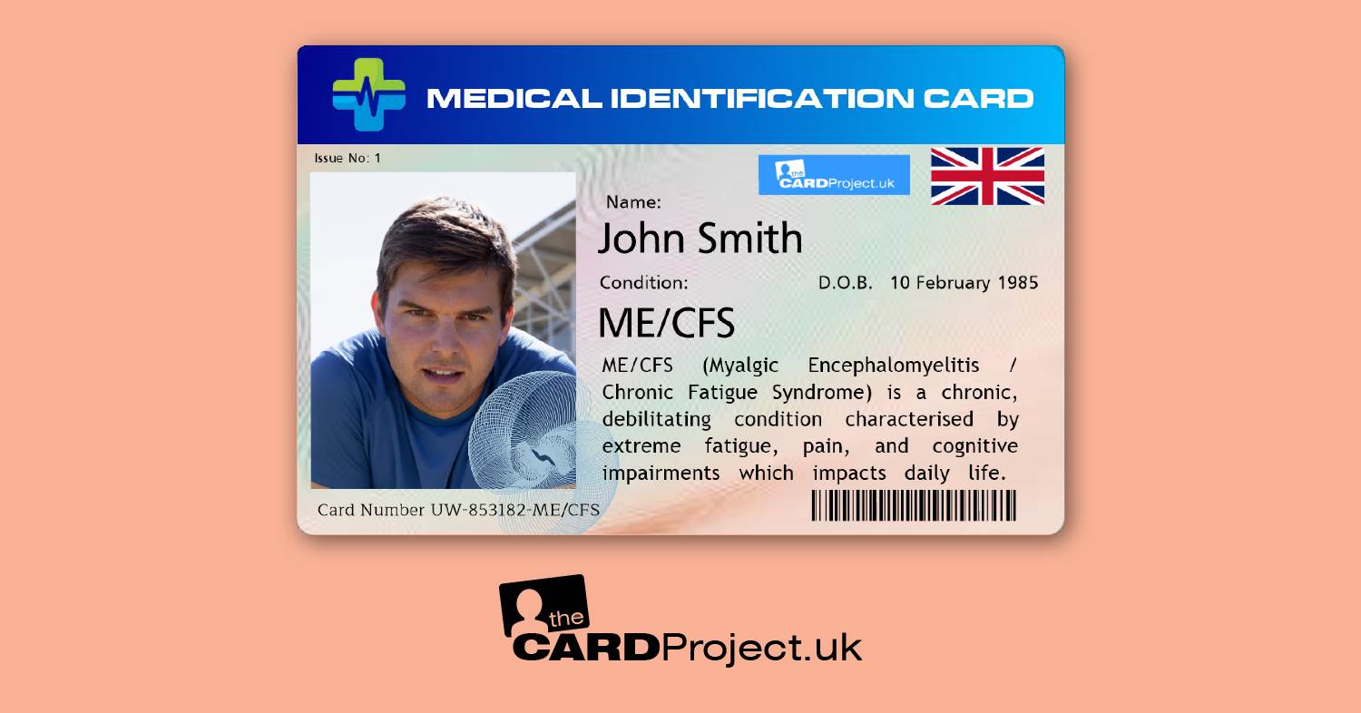 ME/CFS Premium Medical Photo ID Alert Card
